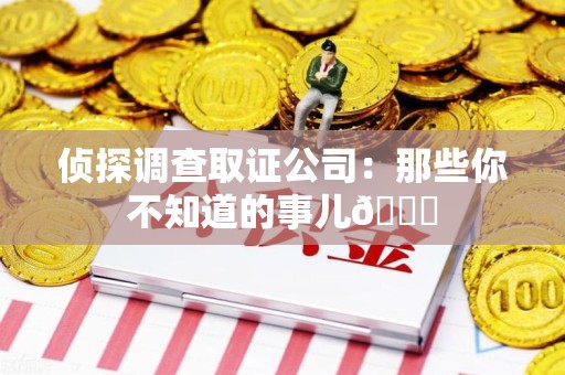 安溪侦探调查取证公司：那些你不知道的事儿😎